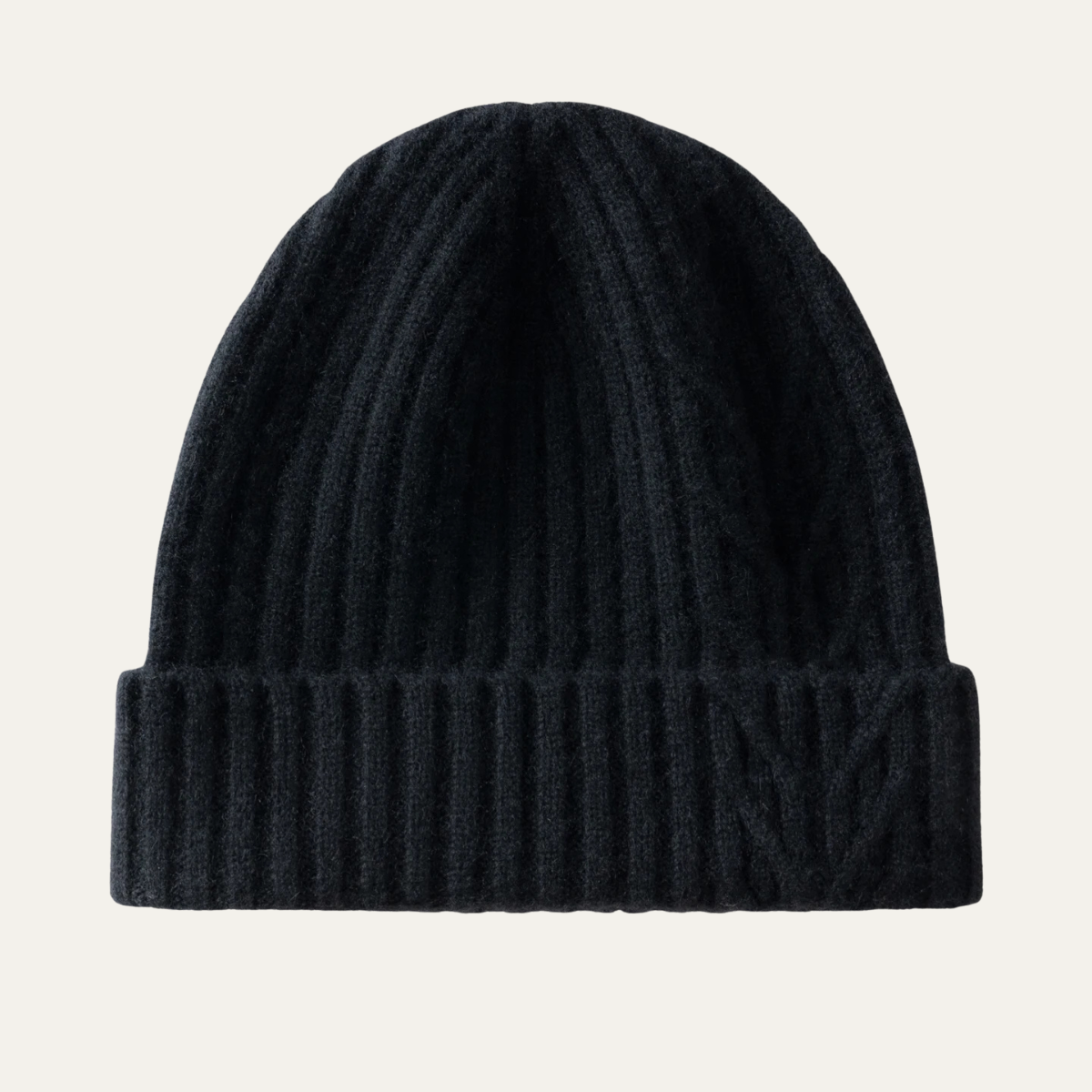 Premium Mens Ribbed Cashmere Winter Hat