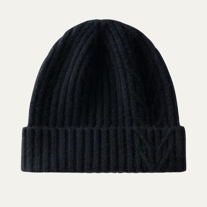 Premium Mens Ribbed Cashmere Winter Hat