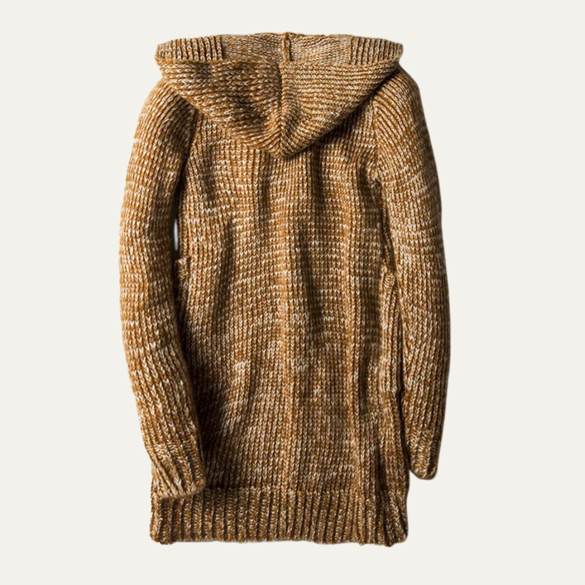 Cozy Mens Thick Knit Hooded Cardigan Sweater
