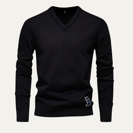 Classic Mens V-neck Sweater - OutfitLondon