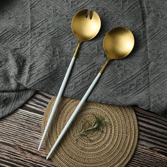 Luxury Metallic Serving Spoon Set - OutfitLondon