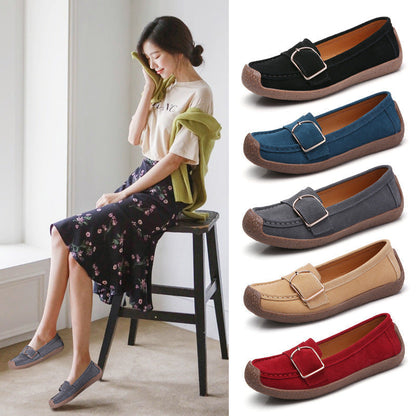 Slip On Loafers Fashion Flats Genuine Leather Loafers
