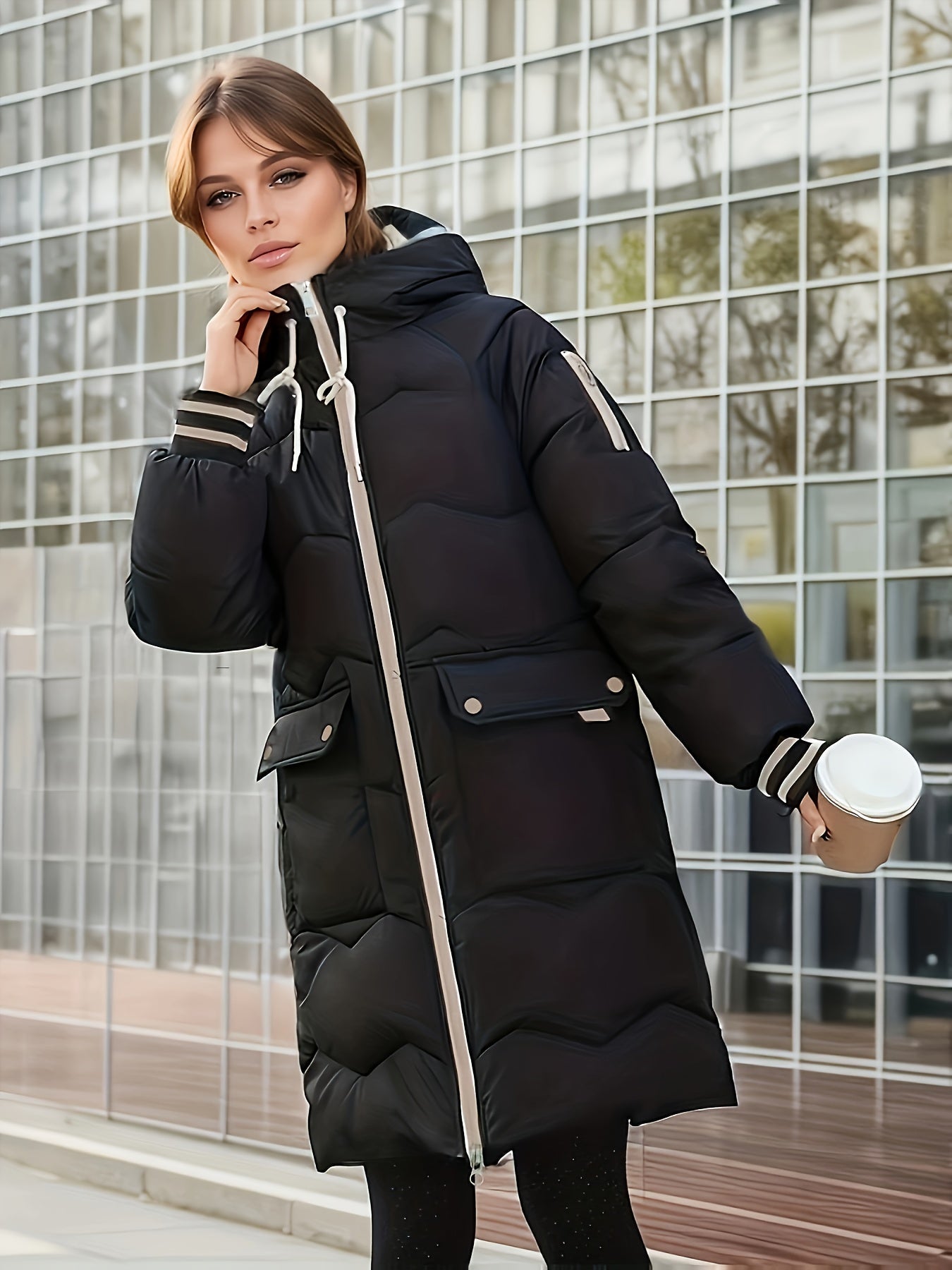 Waterproof Ladies Long Winter Parka Jacket