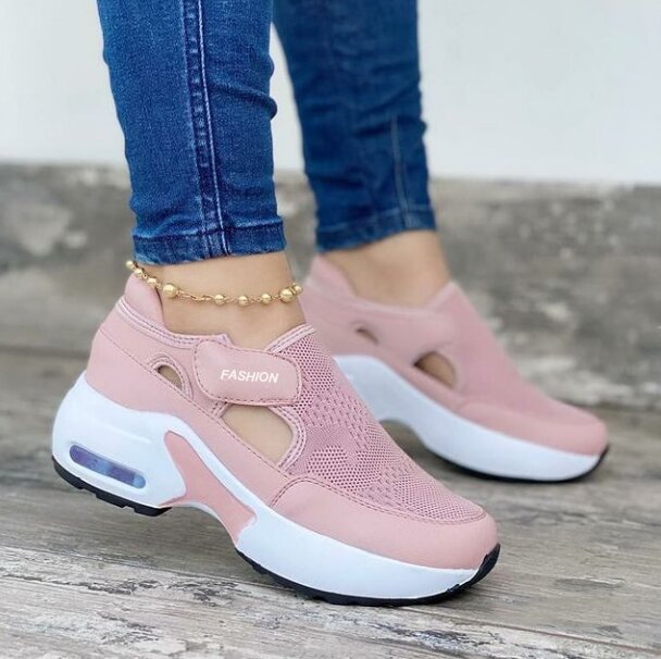Women's Wedges Vulcanized Orthopedic Air Trainers Cushion Comfort Sneakers