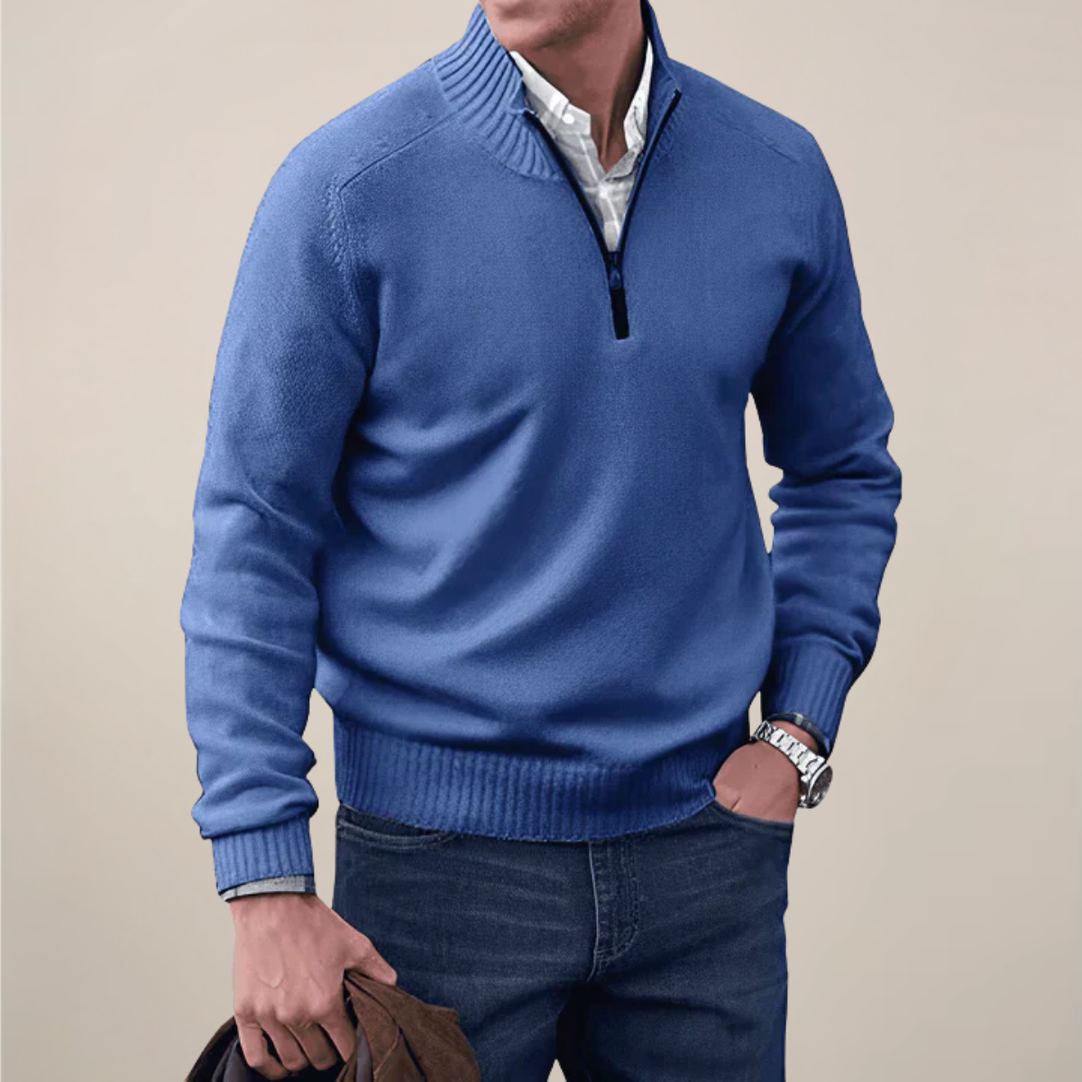 Men's Crew Neck Knit Sweater – Classic Everyday Wear