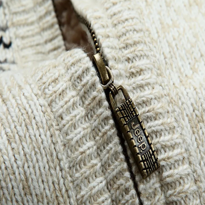 Men's Warm Fleece Hooded Zip Jacket