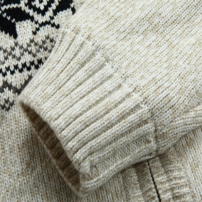 Men's Warm Fleece Hooded Zip Jacket