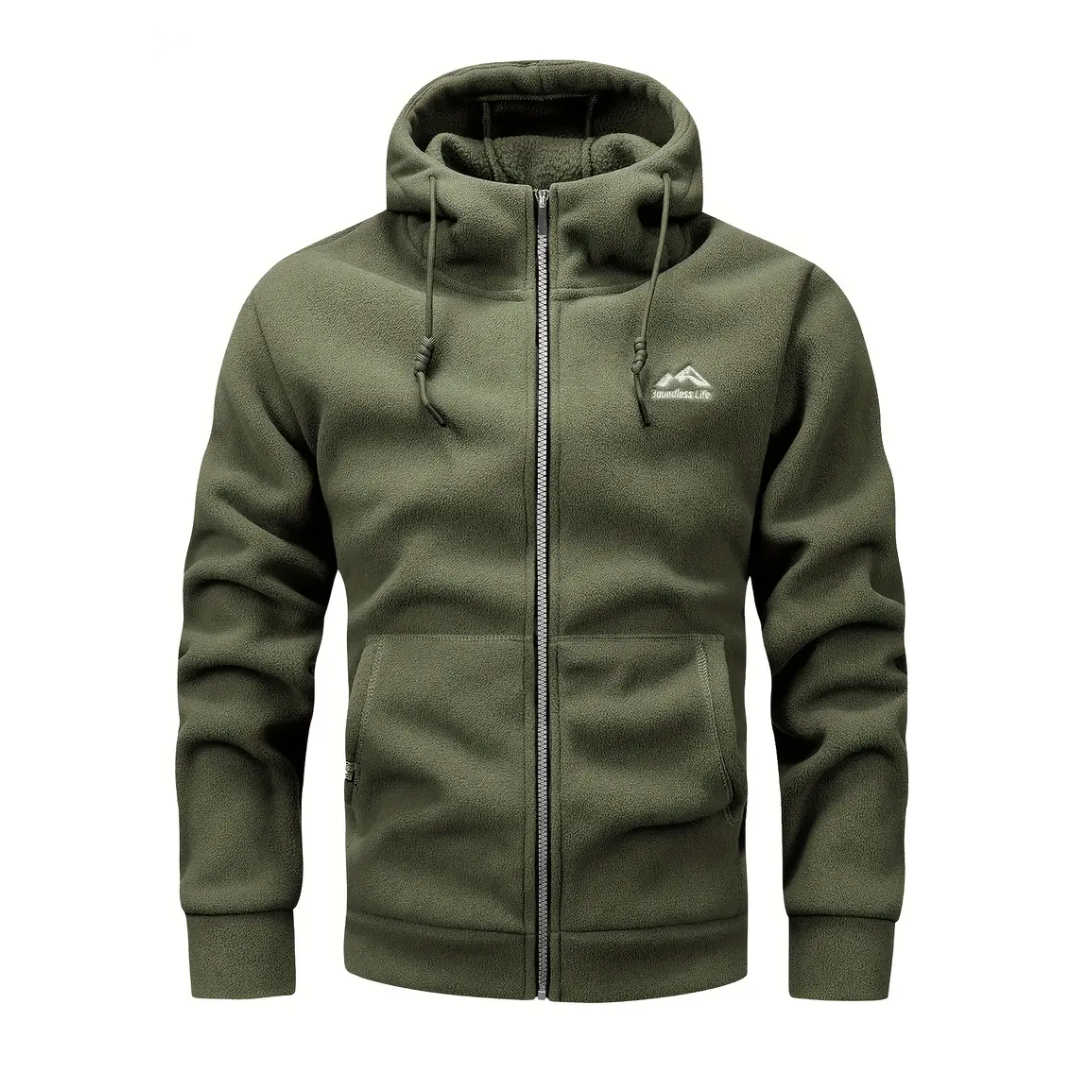 Warm Zip Up Hoodie For Men - OutfitLondon