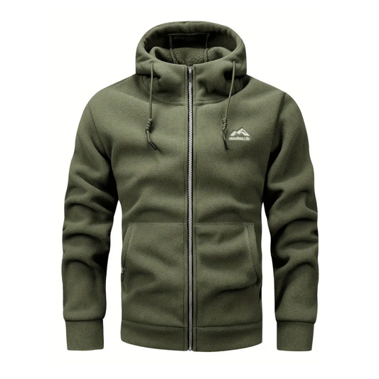 Warm Zip Up Hoodie For Men - OutfitLondon