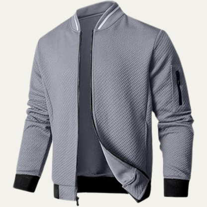 Comfy Men's Zipper Lightweight Bomber Jacket
