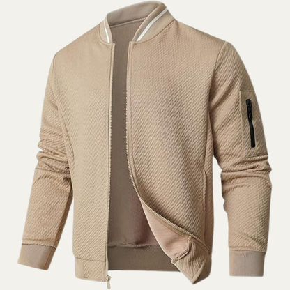 Comfy Men's Zipper Lightweight Bomber Jacket