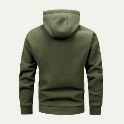 Men's Cozy Fleece Casual Zip Hooded Sweatshirt