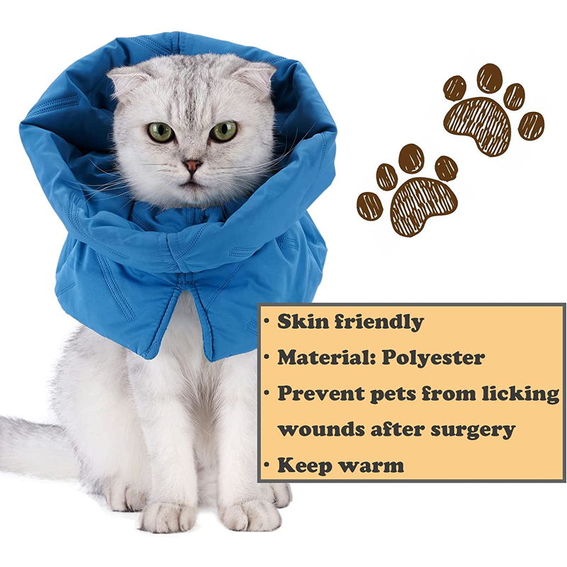 Adjustable Cat Cone Collar,Soft Elizabethan E Collar For Cats After Surgery