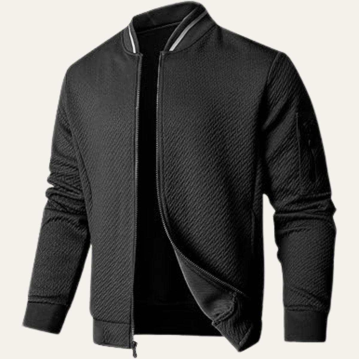 Comfy Men's Zipper Lightweight Bomber Jacket - OutfitLondon