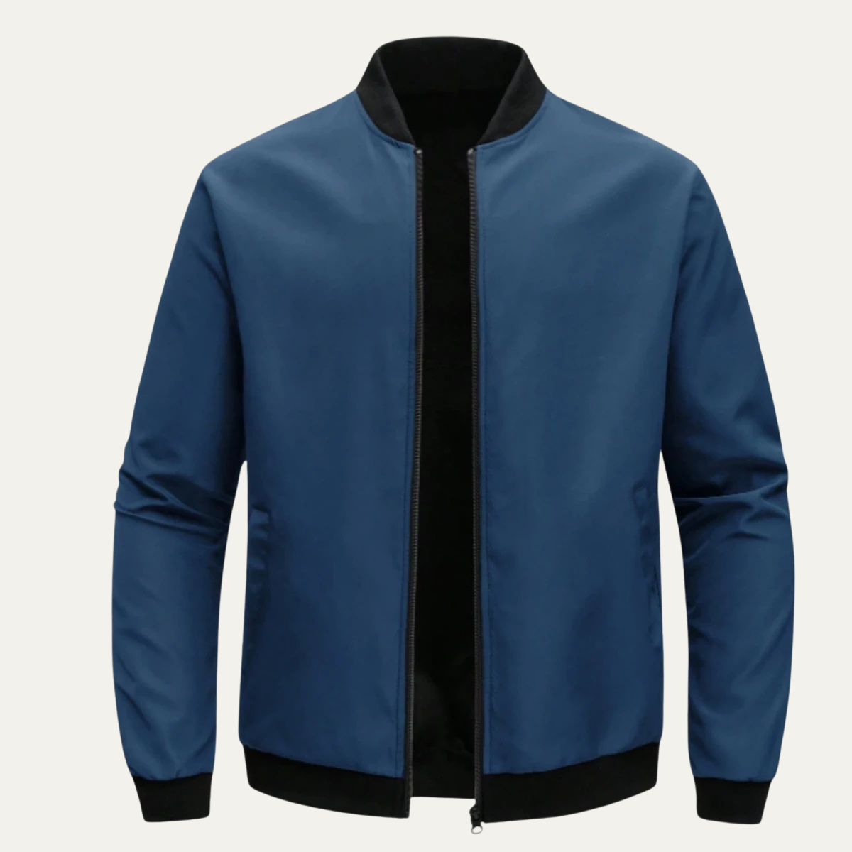 Lightweight Mens Zipper Bomber Jacket - OutfitLondon