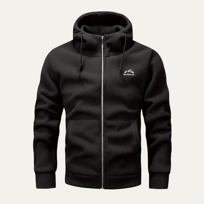 Men's Cozy Fleece Casual Zip Hooded Sweatshirt