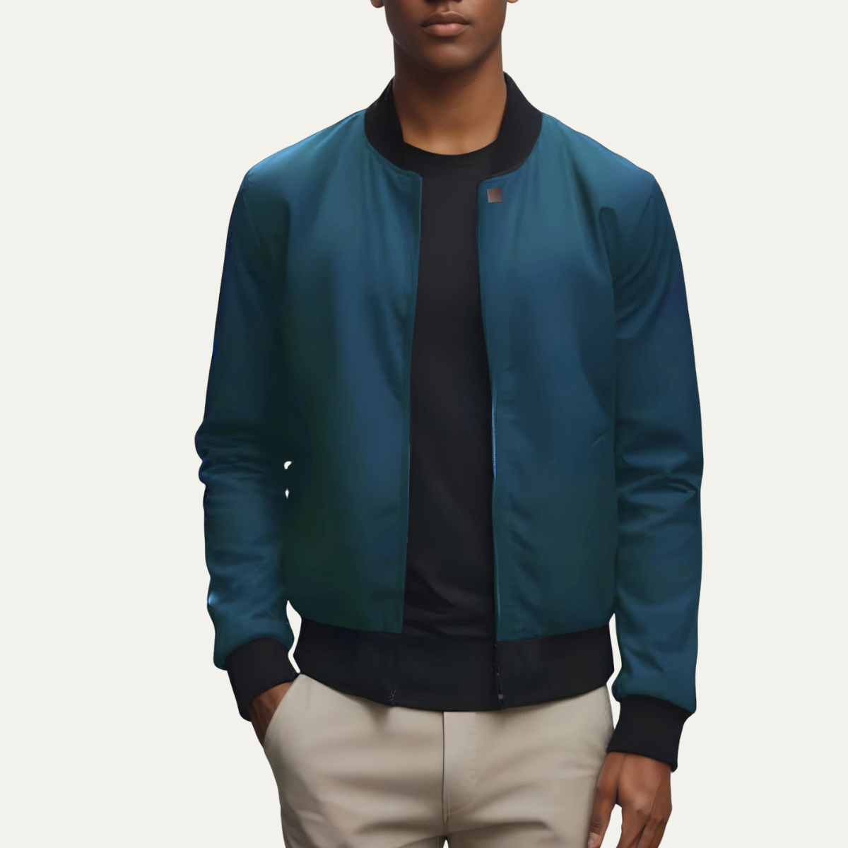 Men's Slim Water Resistant Flight Jacket