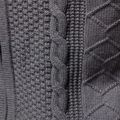 Men's Classic Thermal Full Zip Knit Jacket