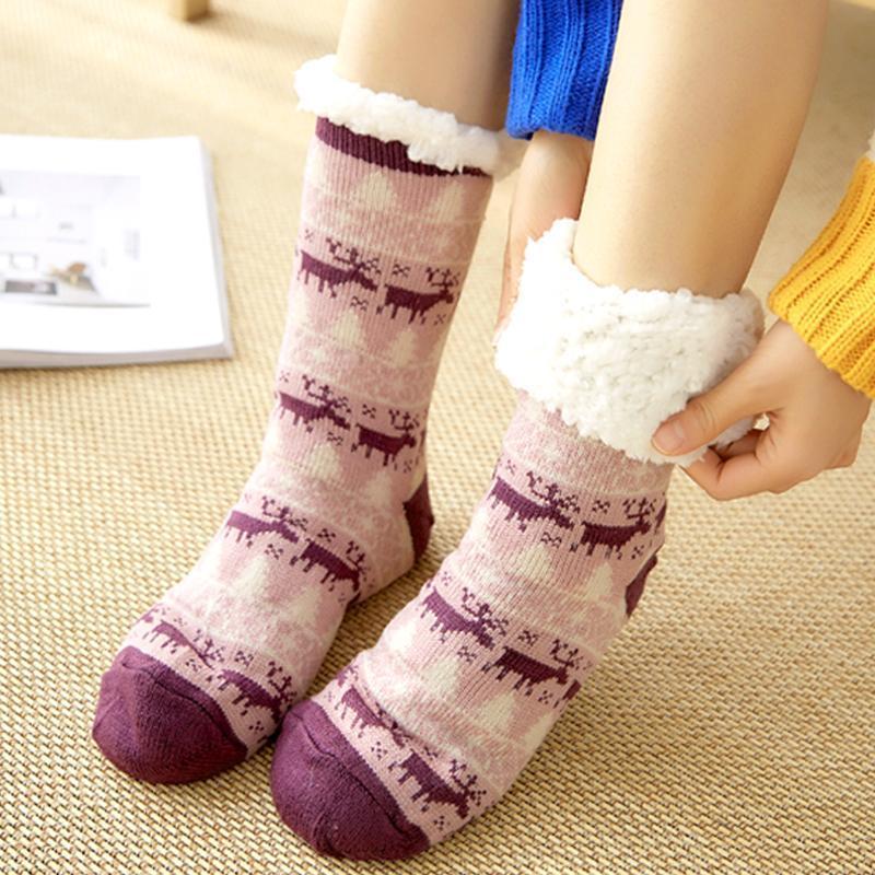 Soft Fuzzy Home Socks