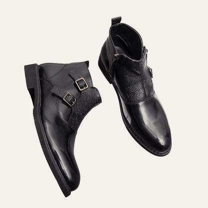 Classic Leather Chelsea Boots for Men - Premium Winter Shoes