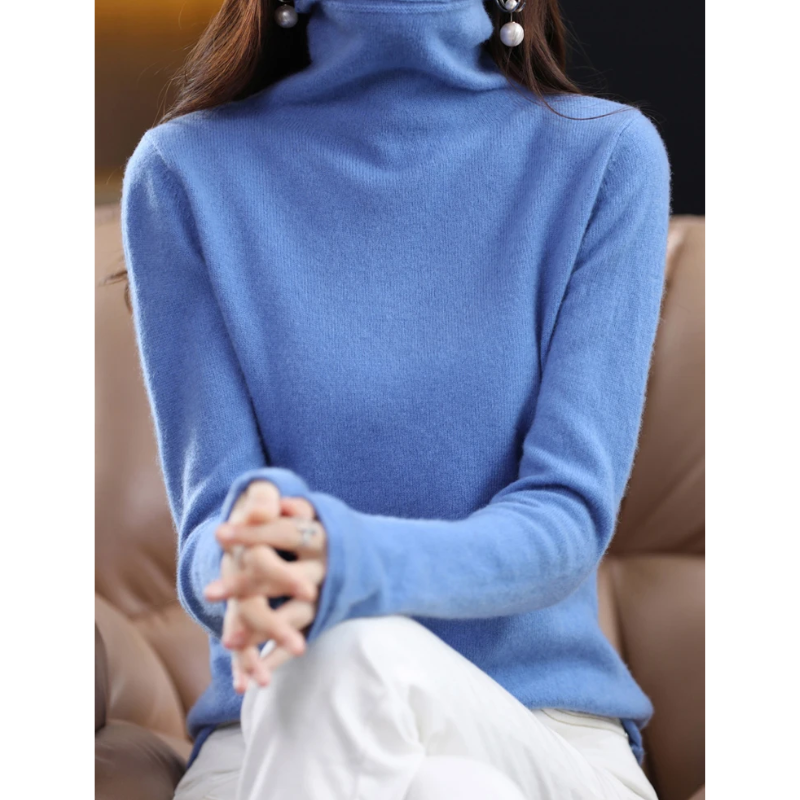 Soft Women's Casual Turtleneck Jumper