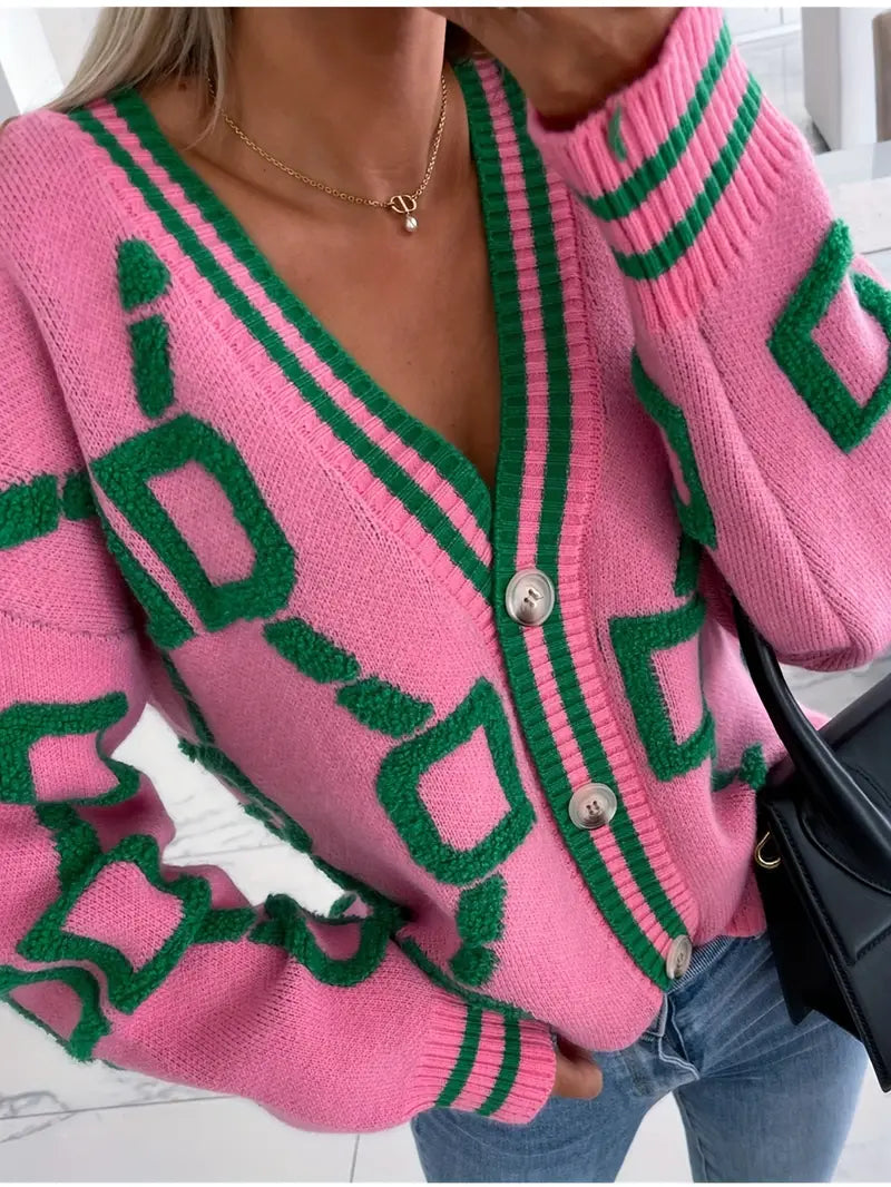 Women's Cozy V Neck Open Cardigan Sweater - OutfitLondon