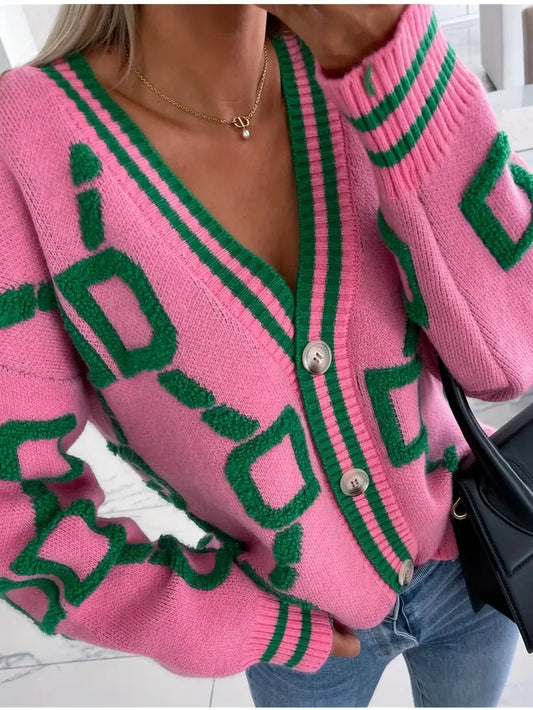 Women's Cozy V Neck Open Cardigan Sweater - OutfitLondon