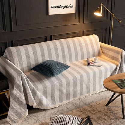 Soft Thick Chenille Couch Throw Cover , Couch Cushion Cover Dog Furniture Protector for Living Room