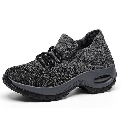 Lace Up Walking Running Shoes Platform Sneakers