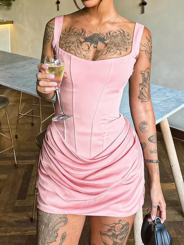 Trendy Ruched Bodycon Party Mini Dress