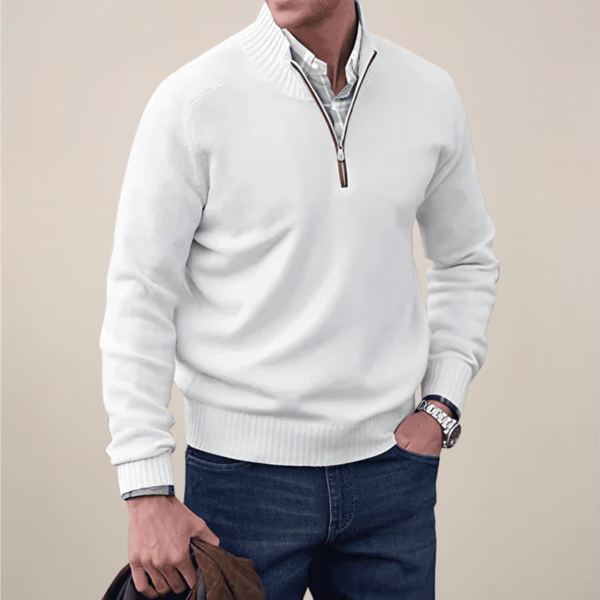 Men's Crew Neck Knit Sweater – Classic Everyday Wear