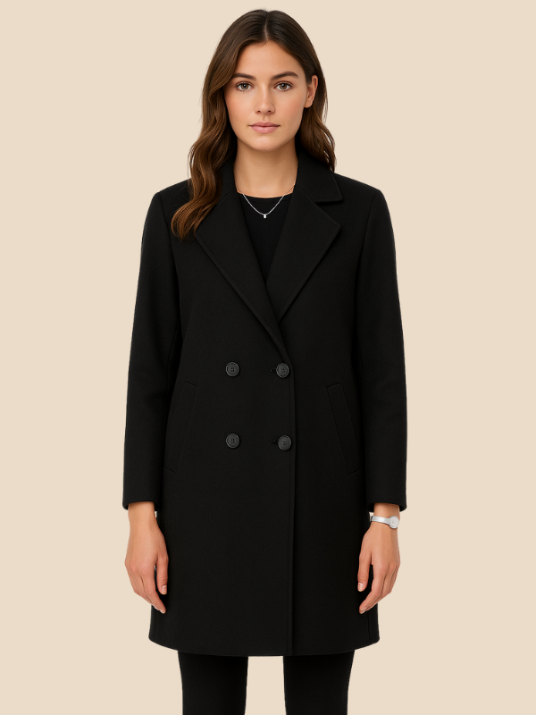 Timeless Double Breasted Women's Long Coat