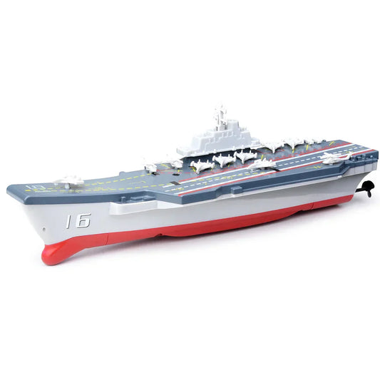 Remote Control Mini Aircraft Carrier Boat With Steering For Kids - OutfitLondon