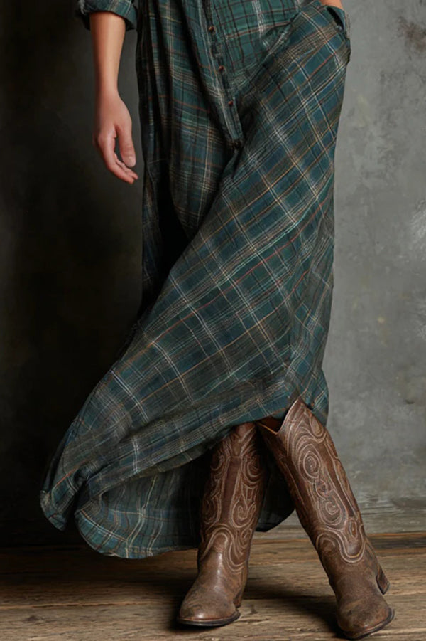 Timeless Plaid Shirt Dress for Women