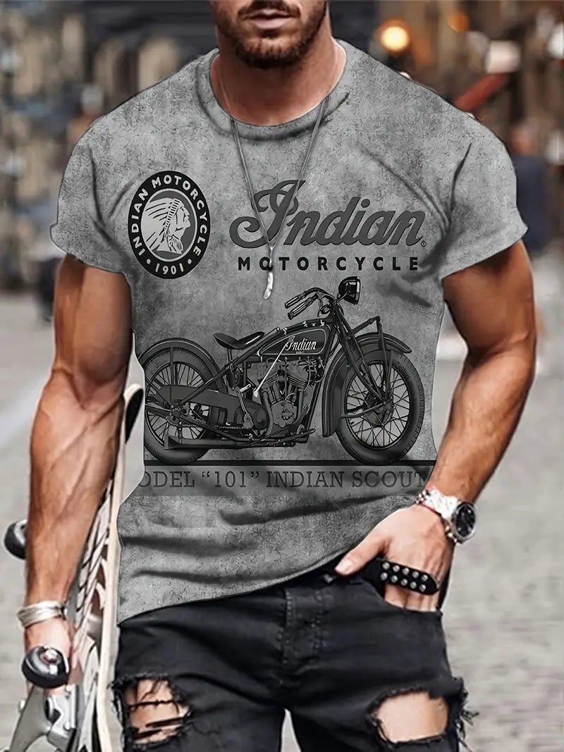 Classic Vintage Style Men's Graphic T-Shirt