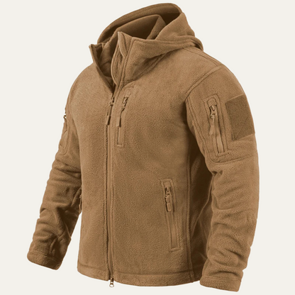 Warm Men's Fleece Tactical Hoodie Jacket