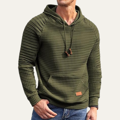Comfortable Men's Breathable Waffle Jumper Sweater