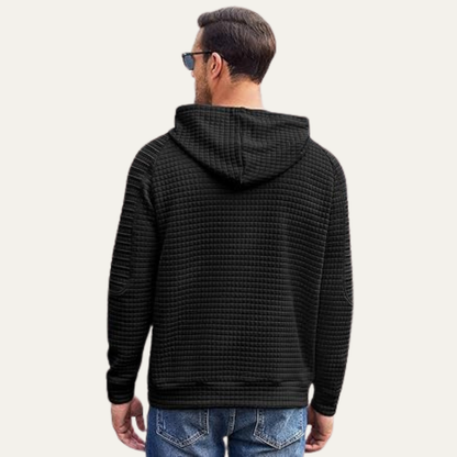 Comfortable Men's Breathable Waffle Jumper Sweater