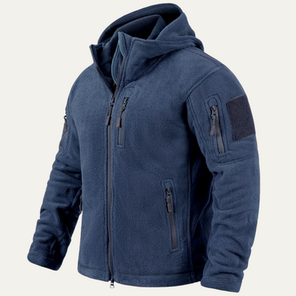 Warm Men's Fleece Tactical Hoodie Jacket