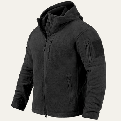 Warm Men's Fleece Tactical Hoodie Jacket