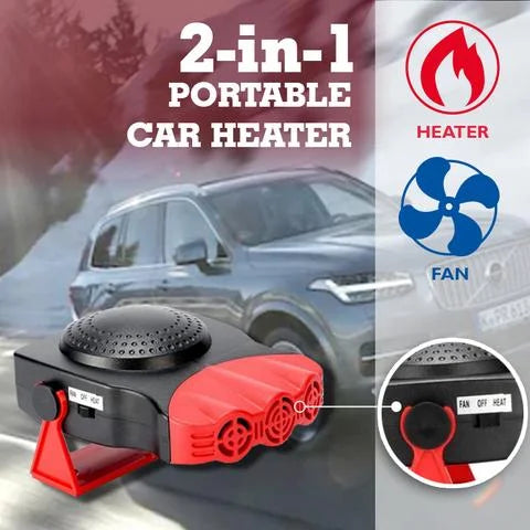 2 In 1 Portable Car Heater Defrosts Defogger