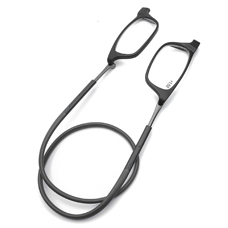 Reading Glasses High-grade Tr Magnetic Absorption Hanging Neck Funky Readers Glasses