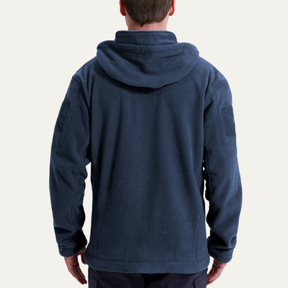 Warm Men's Fleece Tactical Hoodie Jacket