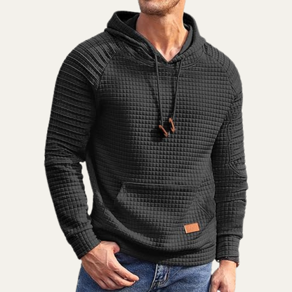 Comfortable Men's Breathable Waffle Jumper Sweater