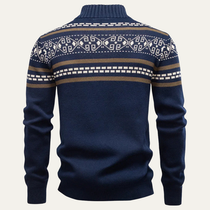 Affordable Mens Thick Knitted Zipper Sweater