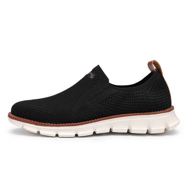 Soft Stretchy Slip On Sneakers Black