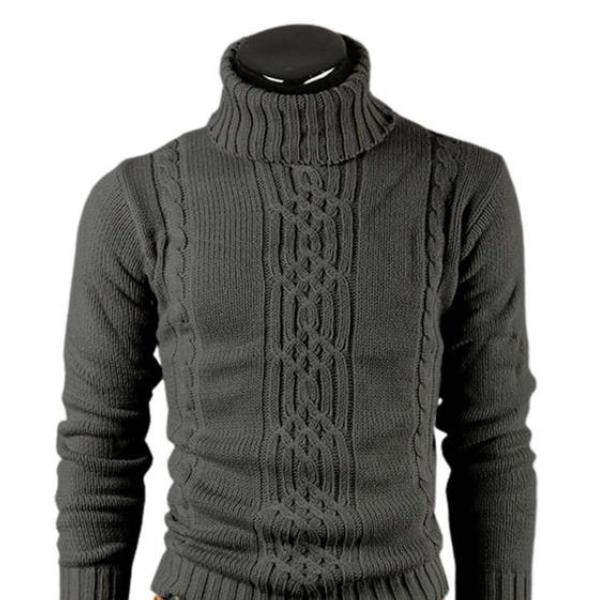 Cozy Crew Neck Men's Winter Sweater