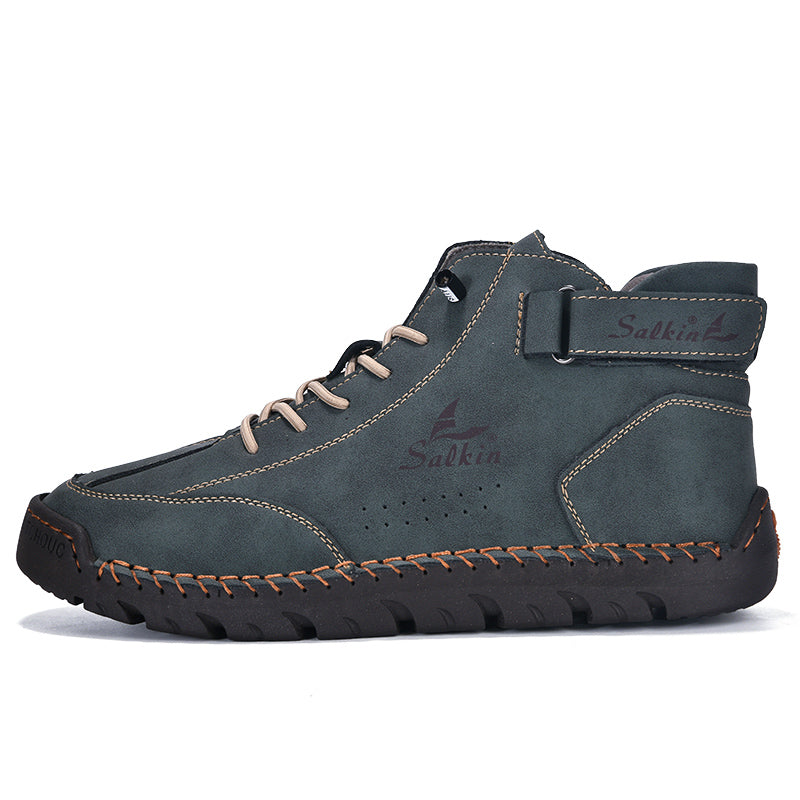 Authentic Brown Leather Ankle Boots