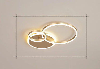 Relaxing LED Overhead Light with Cozy Glow