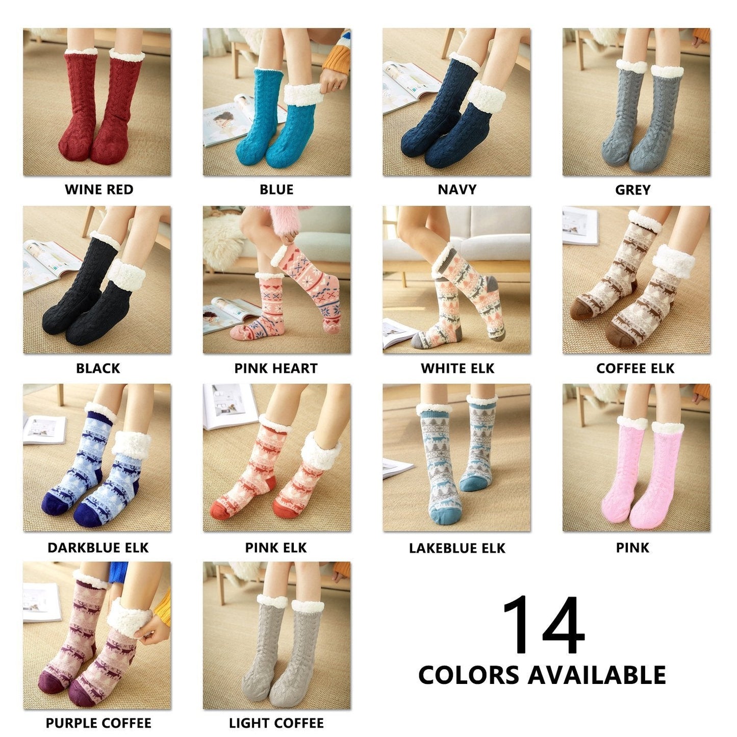 Soft Fuzzy Home Socks